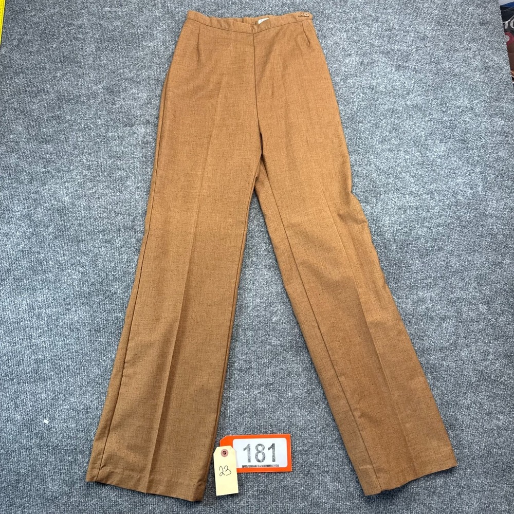 Blue Bell Pants Women 22WX29.5L Brown Straight Leg Dress Trousers Heritage